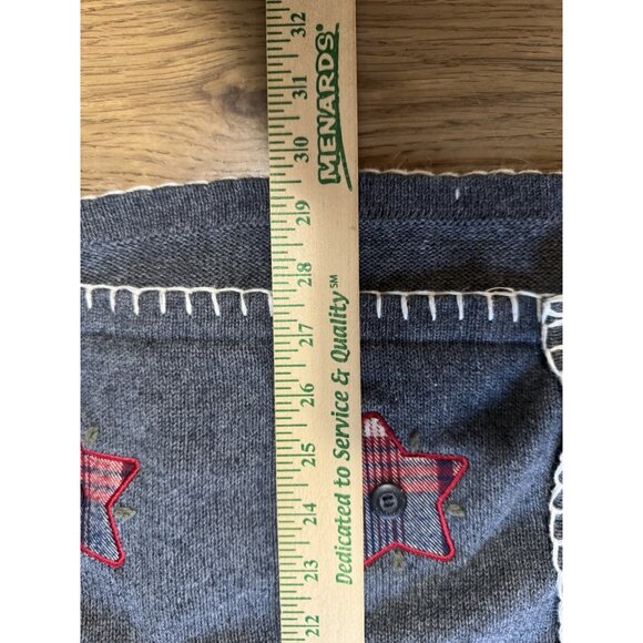 Holiday Lodge by North Crest Ugly Christmas Sweater Embroidery Women Size 4X - Picture 4 of 10